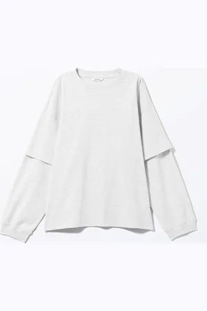 Monki Long-Sleeved Double-Layered Oversized T-shirt