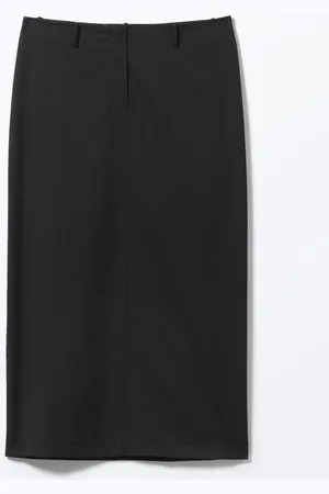 Monki Low Waisted Midi Column Skirt