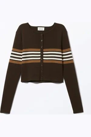 Monki Short Knitted Single-Breasted Cardigan