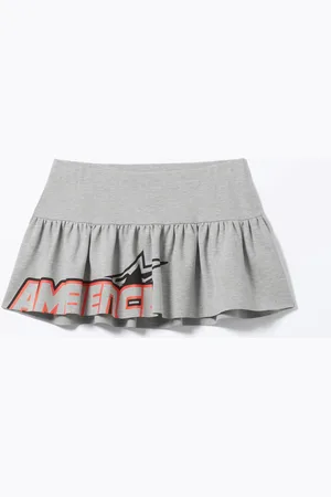 Monki Low Waisted Printed Mini Jersey Skirt