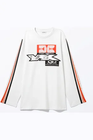 Monki Printed Long-Sleeved Oversized T-shirt Dress