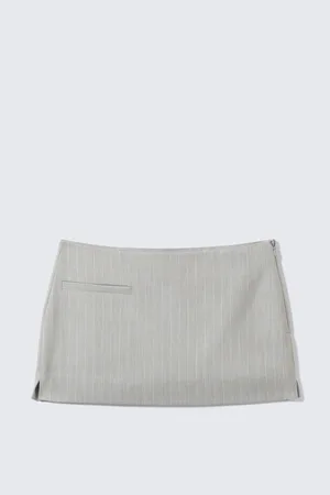 Monki Low Waisted Mini Suiting Skirt