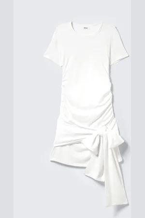 Monki Draped Tie-Front Mini Dress