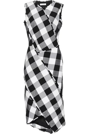 Altuzarra Gina gingham wool-blend dress