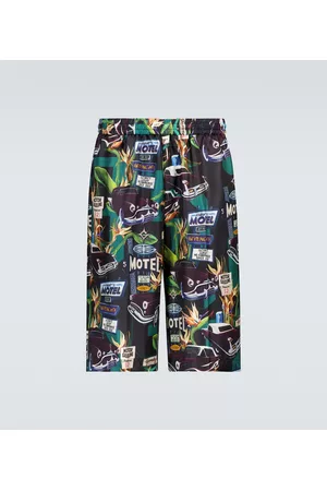 Givenchy Herre Bermudashorts - Mulberry silk printed shorts