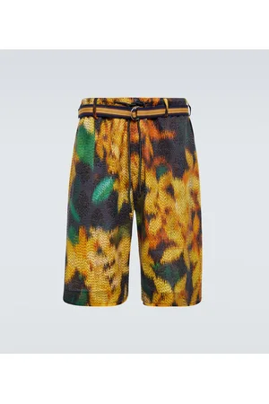 Dries Van Noten Exclusive to Mytheresa â Printed layered Bermuda shorts