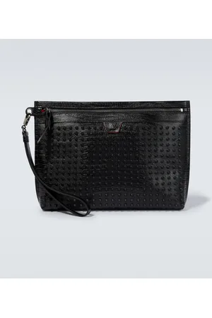 Christian Louboutin Citypouch studded leather pouch