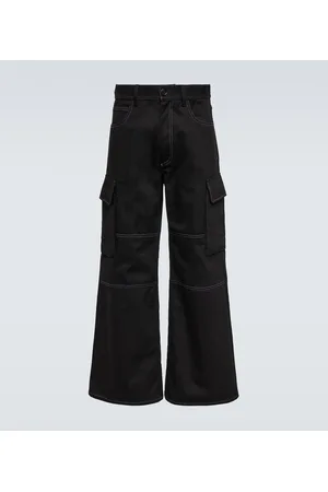 Marni Wide-leg cotton gabardine cargo pants
