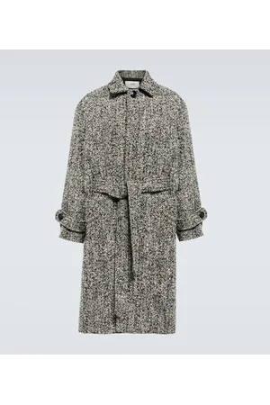 Ami Belted wool-blend coat