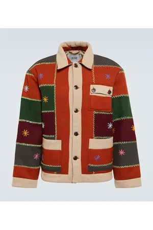 BODE Embroidered Autumn Quilt jacket