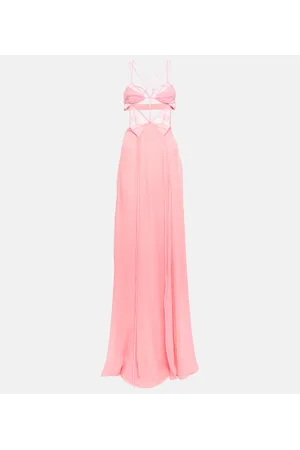 Nensi Dojaka Bridal cutout silk chiffon gown