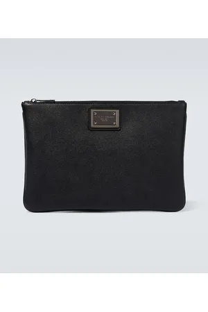 Dolce & Gabbana Logo leather pouch