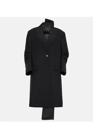 Prada Bow-detail mohair coat