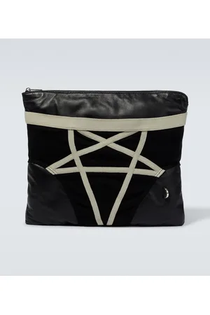 Rick Owens Pentabrief leather pouch