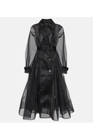Alexander McQueen Dame Trenchcoats - Exploded pleated tulle trench coat