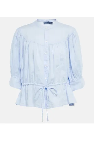 Ralph Lauren Dame Skjorter - Shirred linen shirt