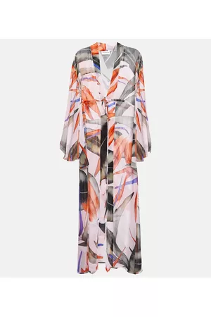 ALEXANDRA MIRO Dame Midikjoler - Betty floral chiffon beach dress