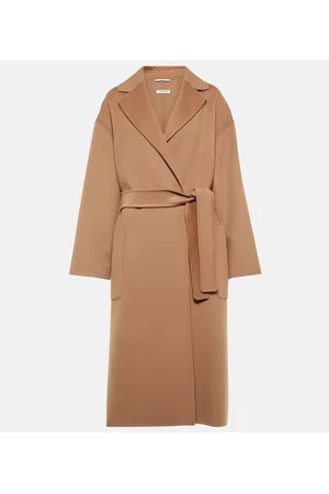 Max Mara Dame Ullkåper - Nina self-tie virgin wool coat