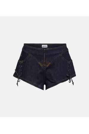 Jean Paul Gaultier Dame Denim shorts - Lace-up denim shorts