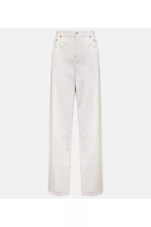 Balenciaga Dame Straight - Mid-rise wide-leg jeans