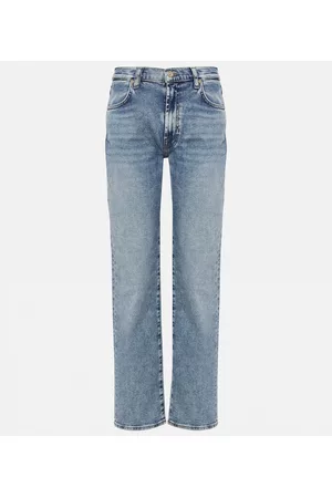 7 for all Mankind Dame High waist - High-rise straight jeans