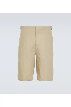 Loro Piana Herre Bermudashorts - Majuro linen canvas Bermuda shorts