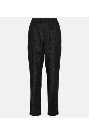 Brunello Cucinelli Dame Straight - Mid-rise straight jeans