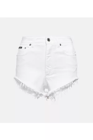 Dolce & Gabbana Dame Shorts - Portofino cotton and silk shorts