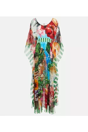 Dolce & Gabbana Dame Chiffon kjoler - Portofino printed silk chiffon gown
