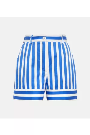 Dolce & Gabbana Dame Shorts - Portofino striped cotton-blend shorts