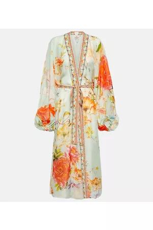 Camilla Dame Sommerkjoler - Embellished silk kimono
