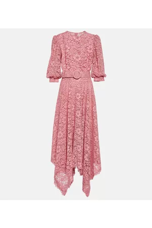 Costarellos Dame Maxikjoler - Belted lace maxi dress