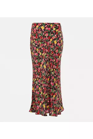 RIXO London Dame Midiskjørt - Kelly floral midi skirt