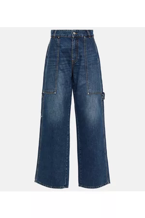 Stella McCartney Dame Wide Leg - Cropped cargo jeans