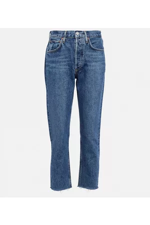 AGOLDE Dame High waist - Riley high-rise cropped straight jeans