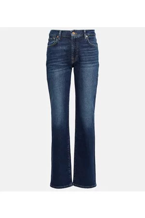 7 for all Mankind Dame Straight - Ellie mid-rise straight jeans