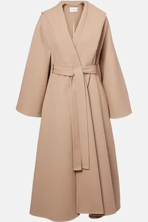Alaïa AlaÃ¯a Wool and cashmere wrap coat