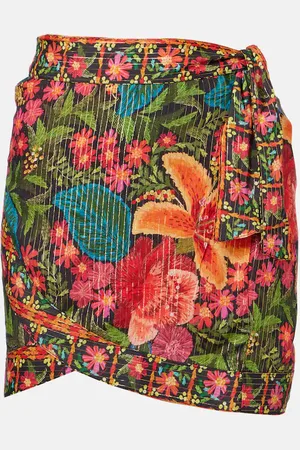 Farm Rio Garden Tapestry floral beach cover-up