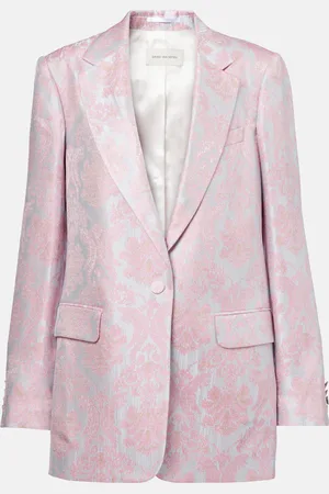 DRIES VAN NOTEN Floral jacquard blazer