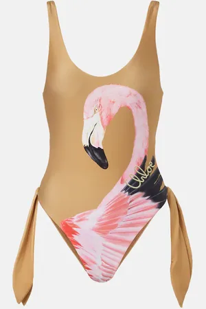 Chloé ChloÃ© Printed cutout swimsuit