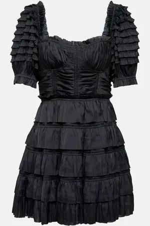 ULLA JOHNSON Lucette satin minidress