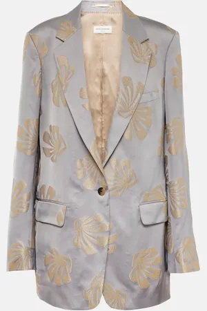 DRIES VAN NOTEN Printed jacquard blazer