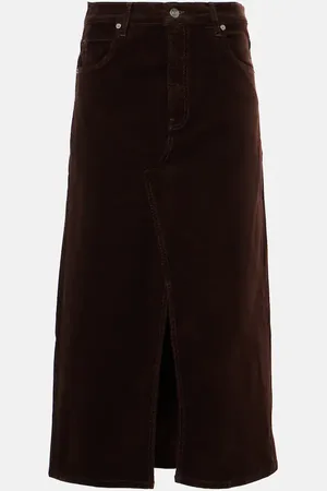Frame The Cord corduroy midi skirt