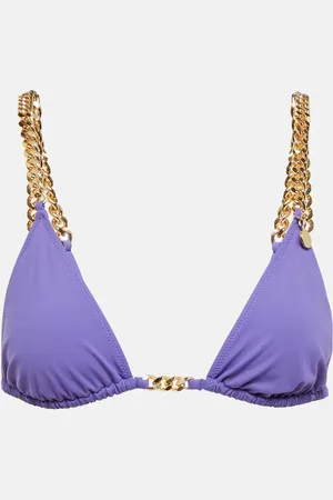 Stella McCartney Chain-trimmed triangle bikini top