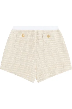 Balmain Knit cotton-blend shorts
