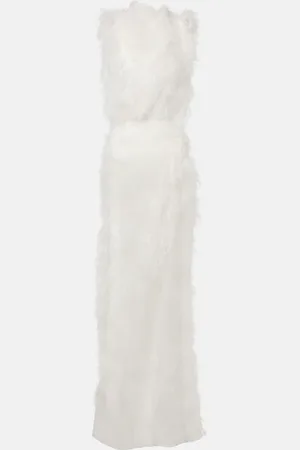 MATICEVSKI Alabaster silk-blend gown