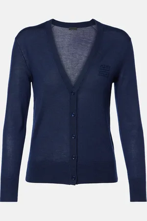 Givenchy 4G semi-sheer cashmere and silk cardigan