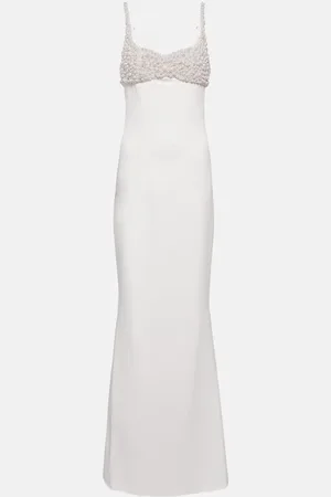 Safiyaa Bridal Beatriz embellished crepe gown