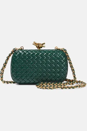 Bottega Veneta Knot Chain Intreccio leather shoulder bag