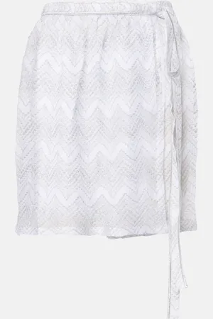Missoni Zigzag lamÃ© wrap skirt